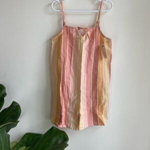 Billabong Girls Beachin’ Around Multi Striped Romper